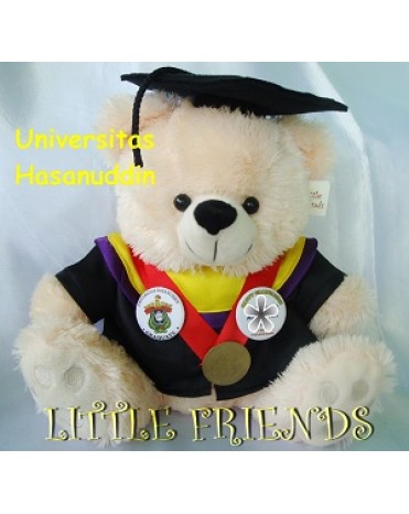Boneka Wisuda Universitas Hasanuddin - Kesehatan Masyarakat (30 cm)